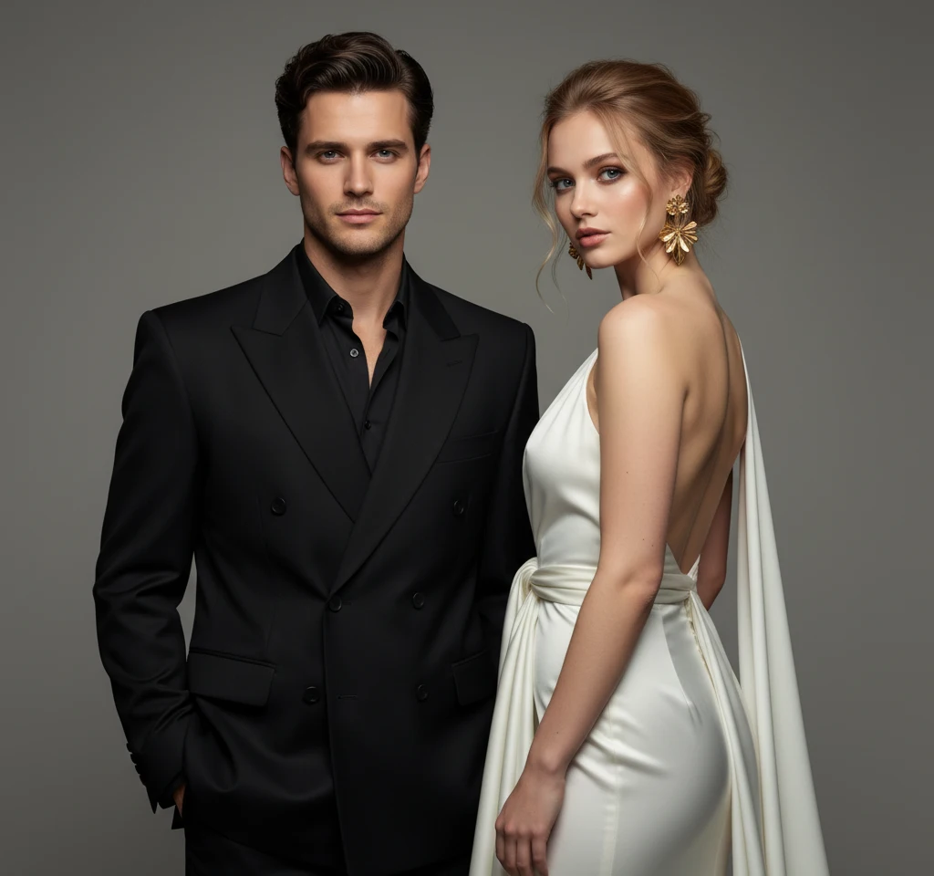 Editorial Style Photoshoot AI Couple Photo Template Editorial Style Photoshoot AI Couple Photo Template