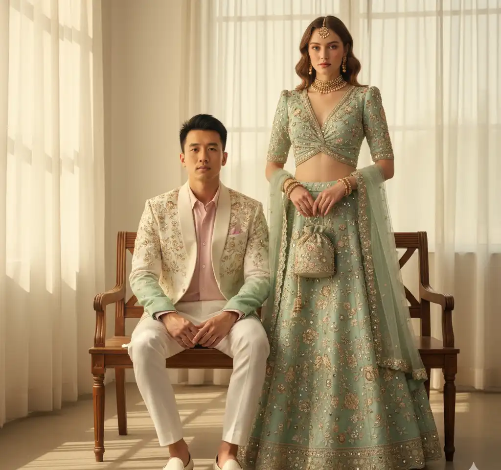 Minted Glamour AI Couple Photo Template