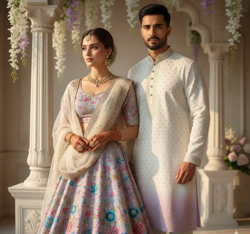 The Skyline Stare AI Couple Photo Template