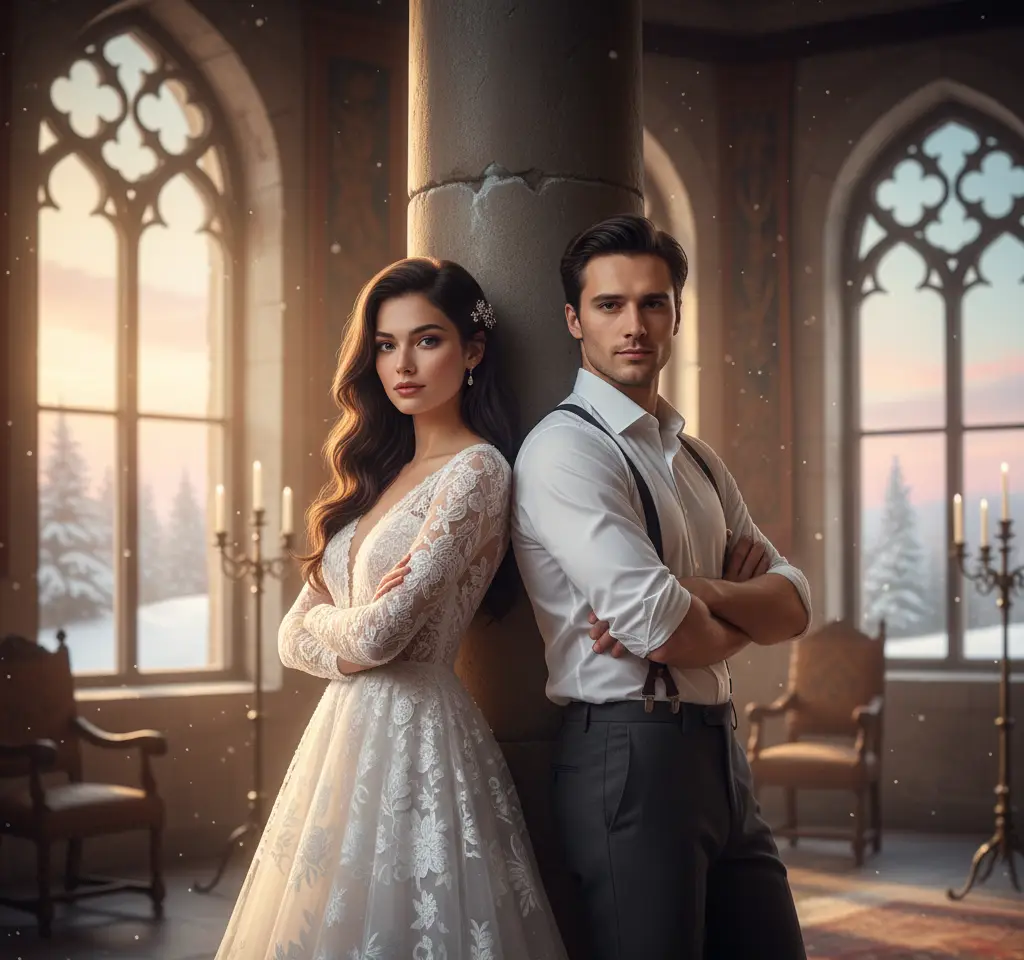 Western Palace AI Couple Photo Template