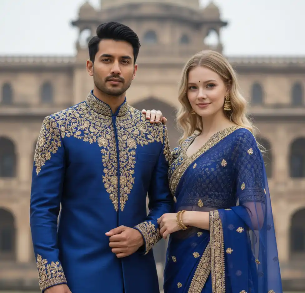 Heritage Palace AI Couple Photo Template