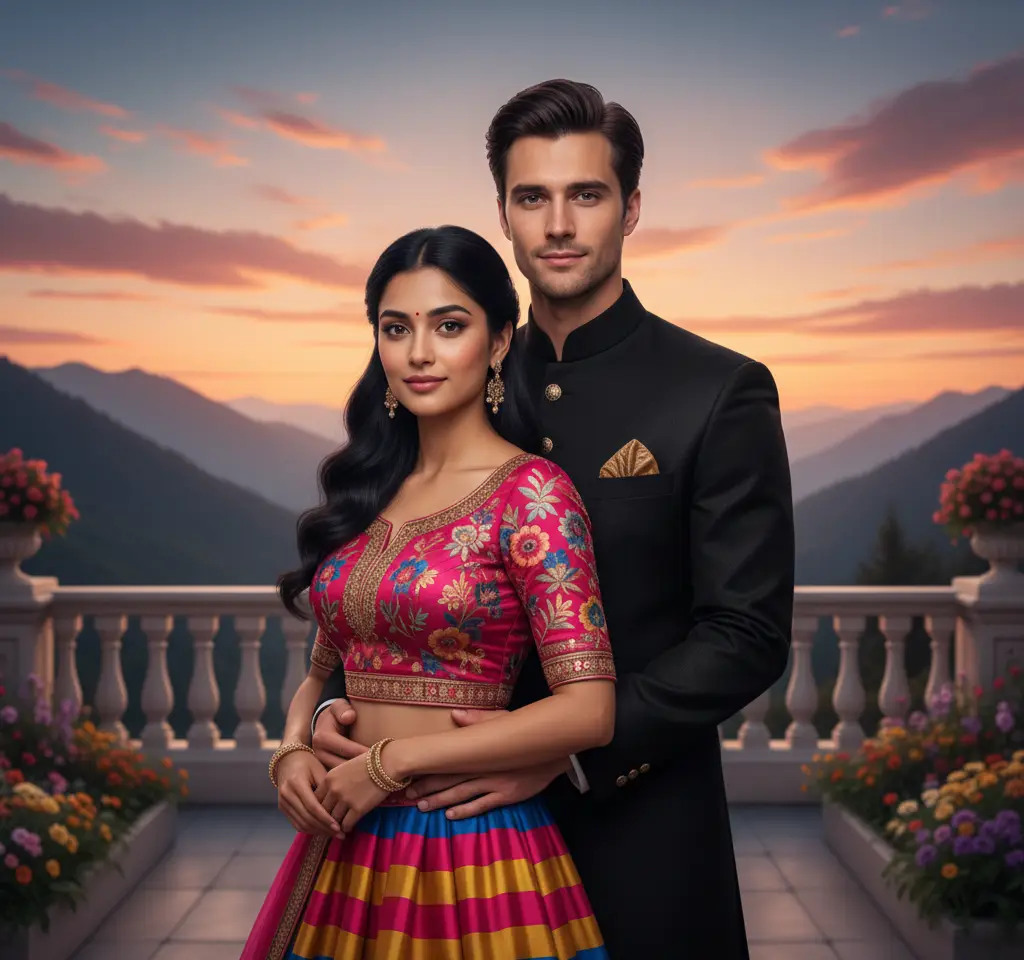 Rajasthan AI Couple Photo Template