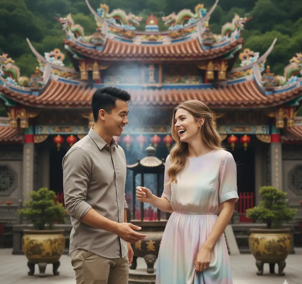 Temple Of Heaven AI Couple Photo Template
