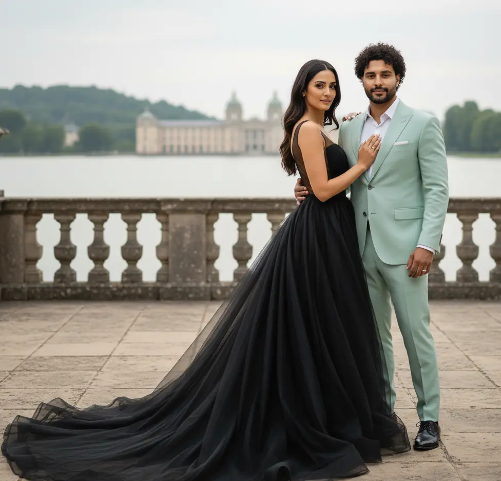 Lake Palace AI Couple Photo Template