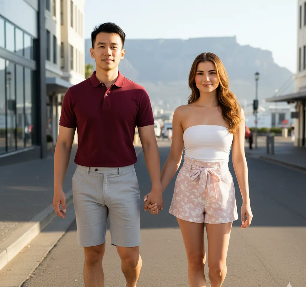 Cape Town AI Couple Photo Template