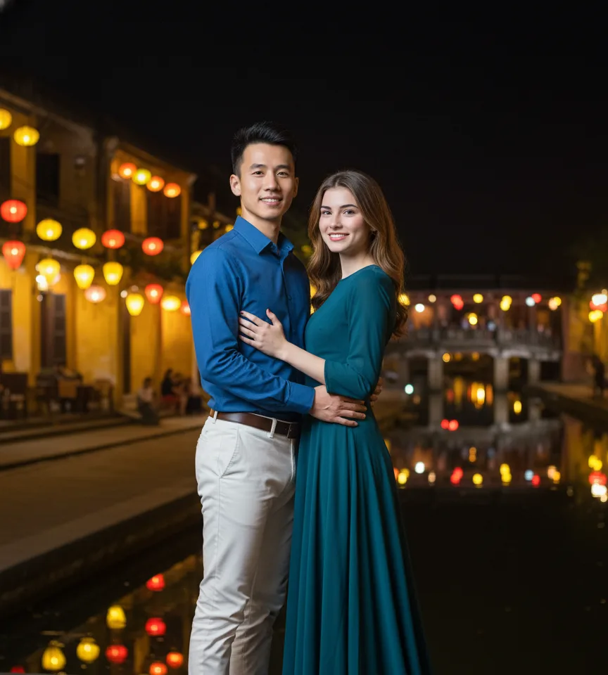 Hoi An AI Couple Photo Template