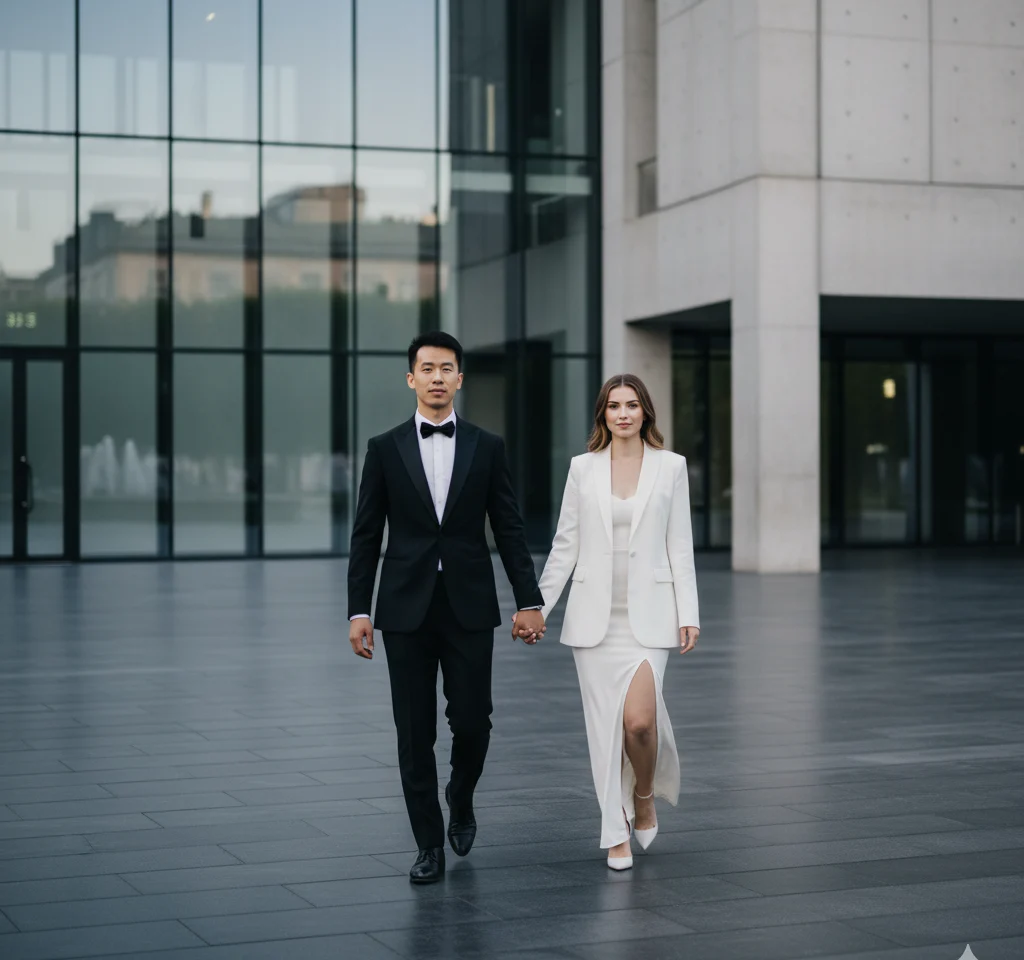 Opera House AI Couple Photo Template