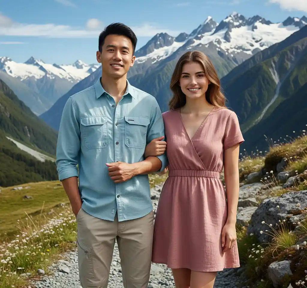 Queenstown AI Couple Photo Template