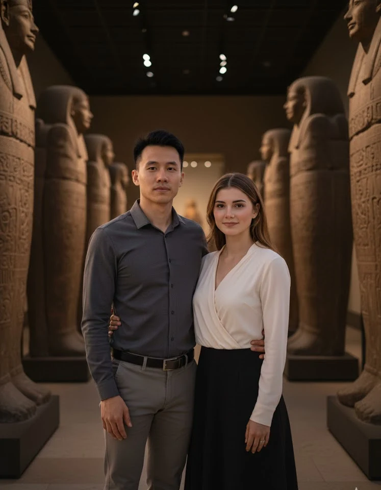 The Israel Museum AI Couple Photo Template