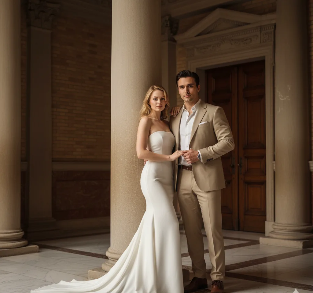 Tsaritsyno Palace Indoor AI Couple Photo Template