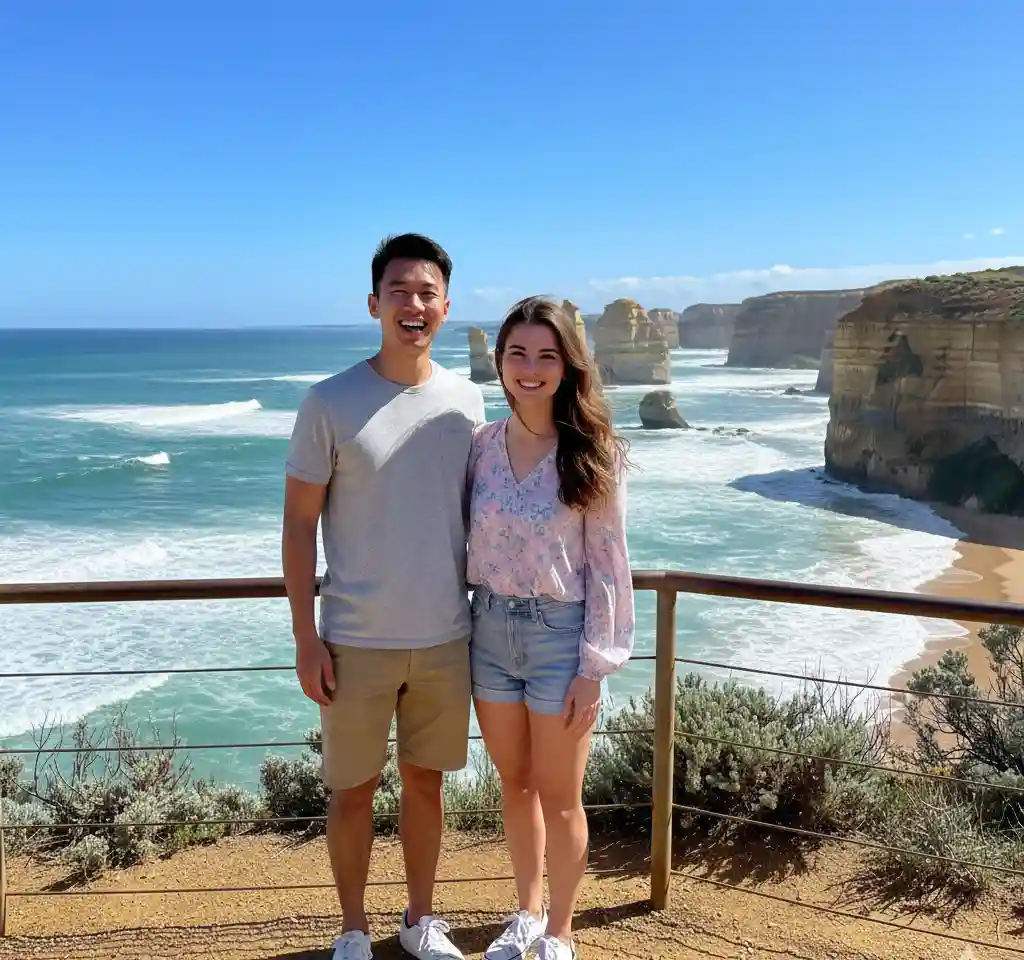 Twelve Apostles AI Couple Photo Template