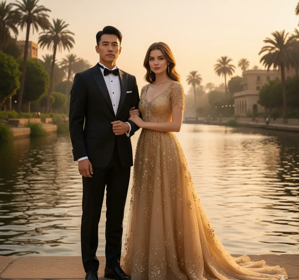 Zamalek AI Couple Photo Template